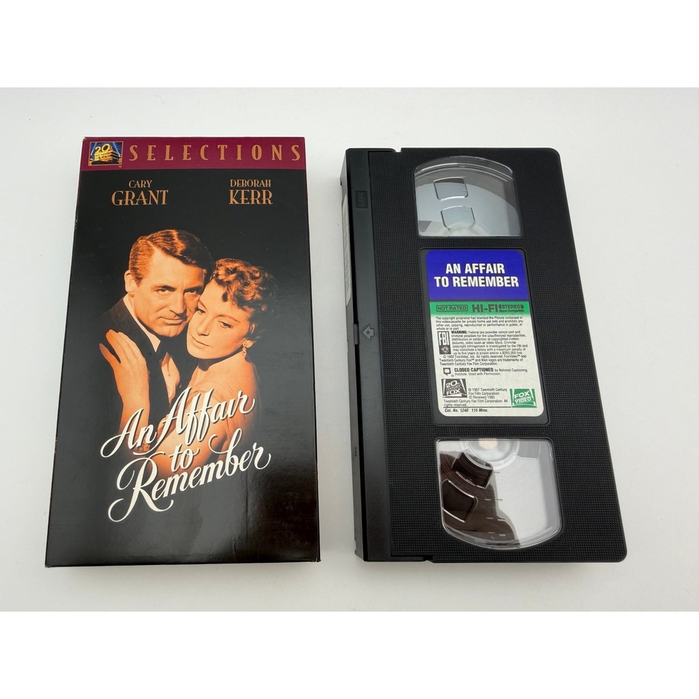 An Affair to Remember VHS Cary Grant Deborah Kerr 1957 Romance 20th Century Fox